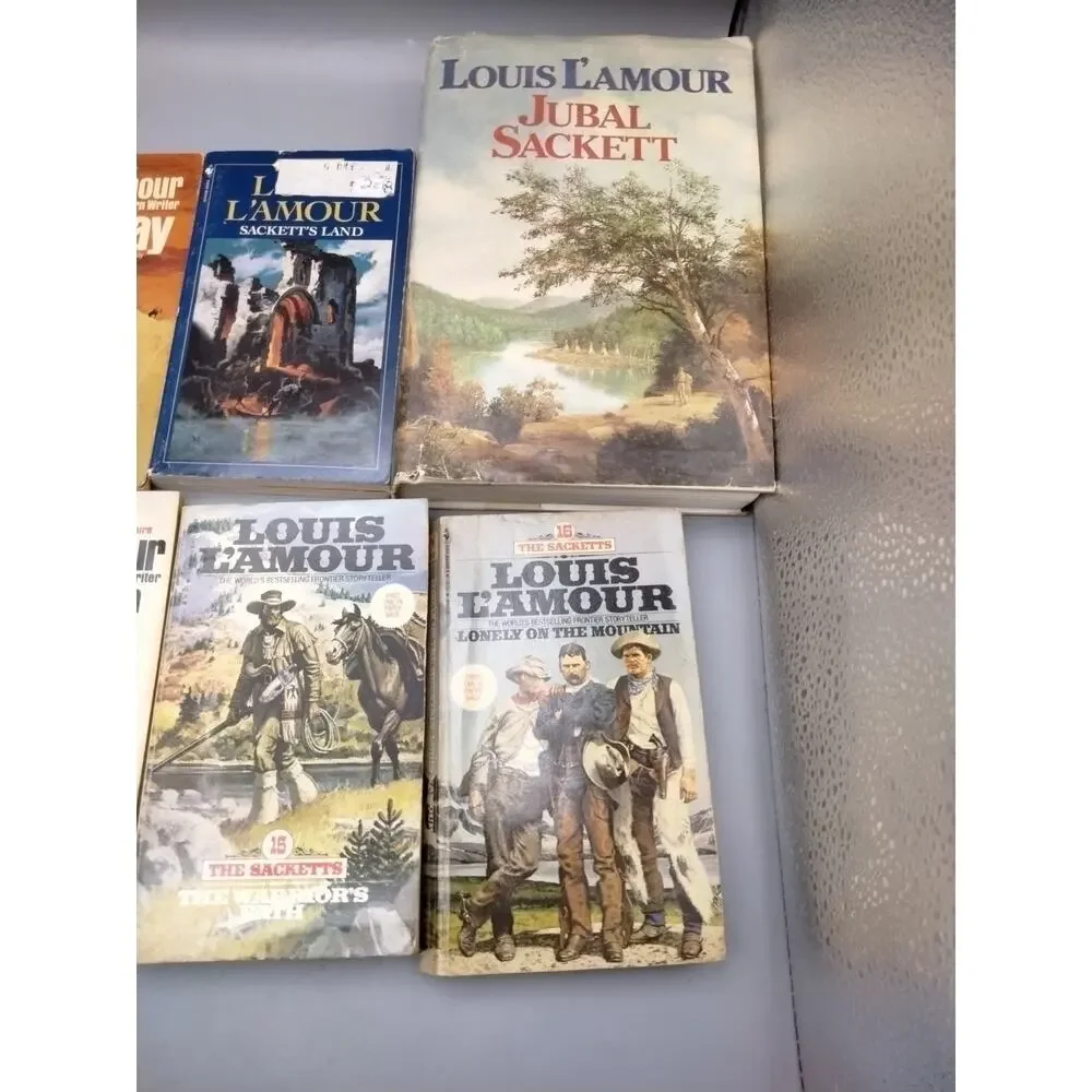 Lot of 10 Louis L’Amour “The Sacketts” Series Trade Paperback Western Books (1)